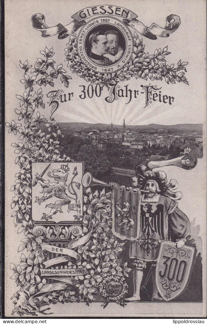 Gest. W-6300 Gießen 300-Jahrfeier 1907 - Giessen