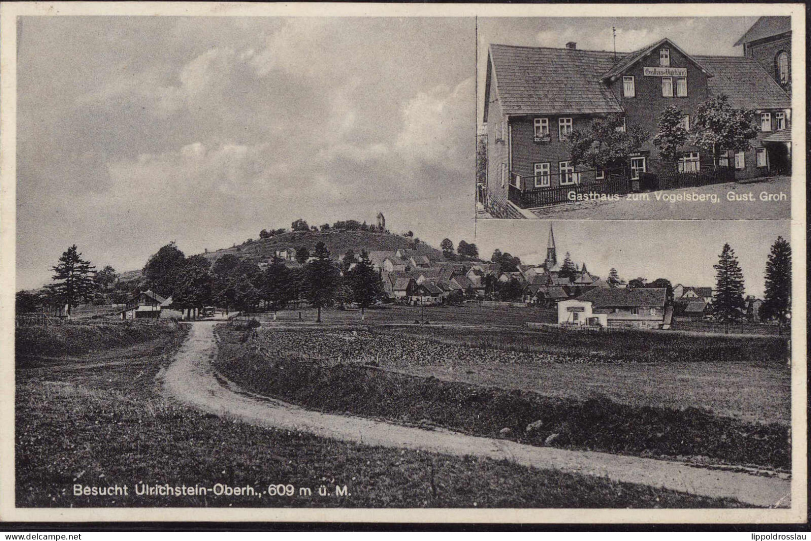 Gest. W-6314 Ulrichstein Gasthaus Zum Vogelsberg 1935 - Gruenberg