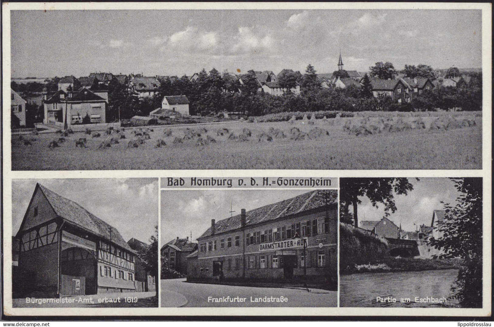 Gest. W-6380 Bad Homburg Frankfurter Landstraße 1943 - Bad Homburg