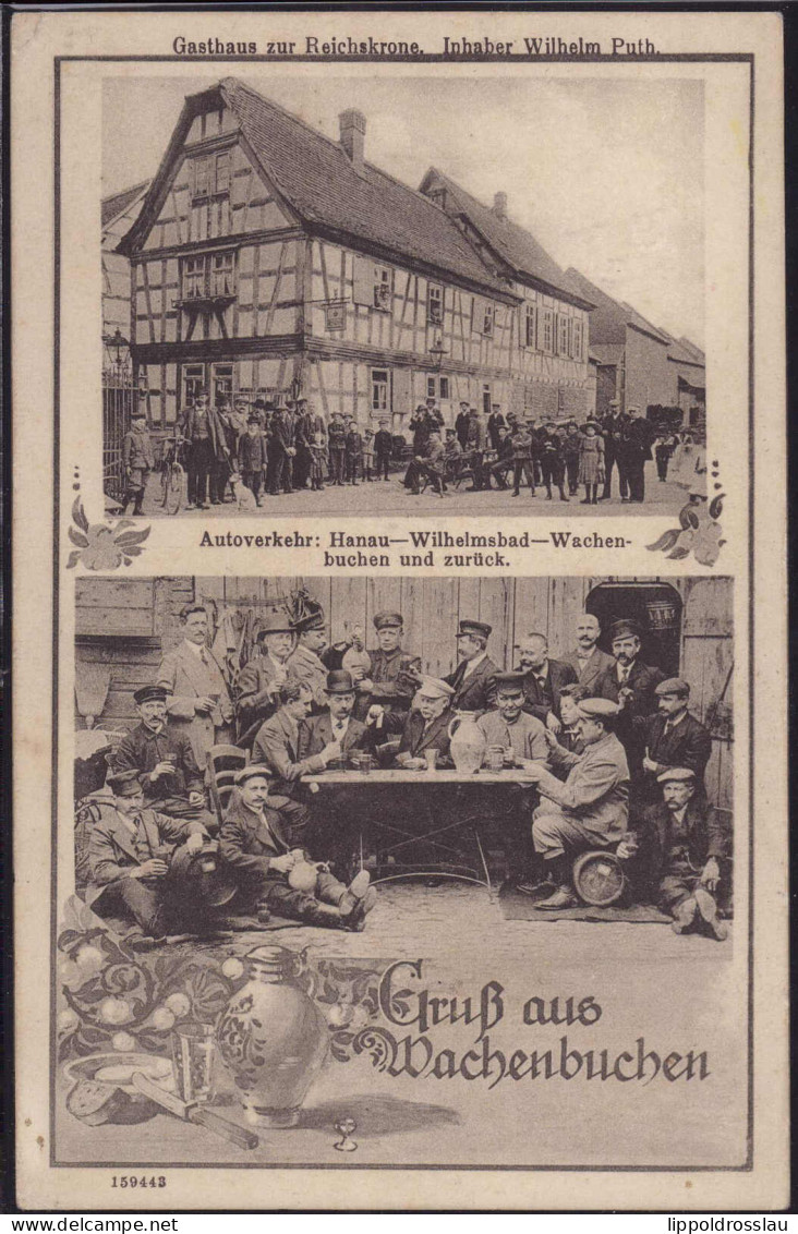 * W-6457 Wachenbuchen Gasthaus Zur Reichskrone1915, EK 3mm - Hanau