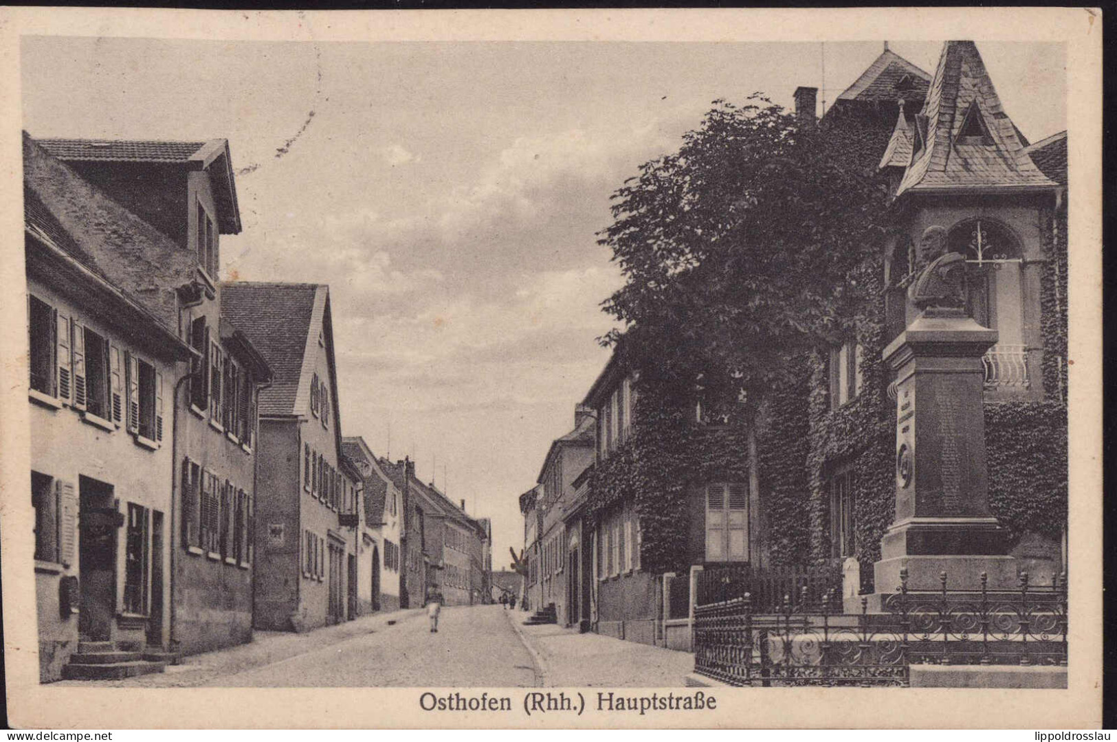 Gest. W-6522 Osthofen Hauptstraße 1933 - Worms