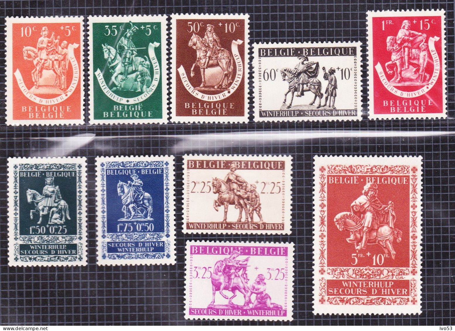 1942 Nr 603-12** Zonder Scharnier.Vijfde Winterhupluitgifte.OBP 7,75 Euro. - Unused Stamps