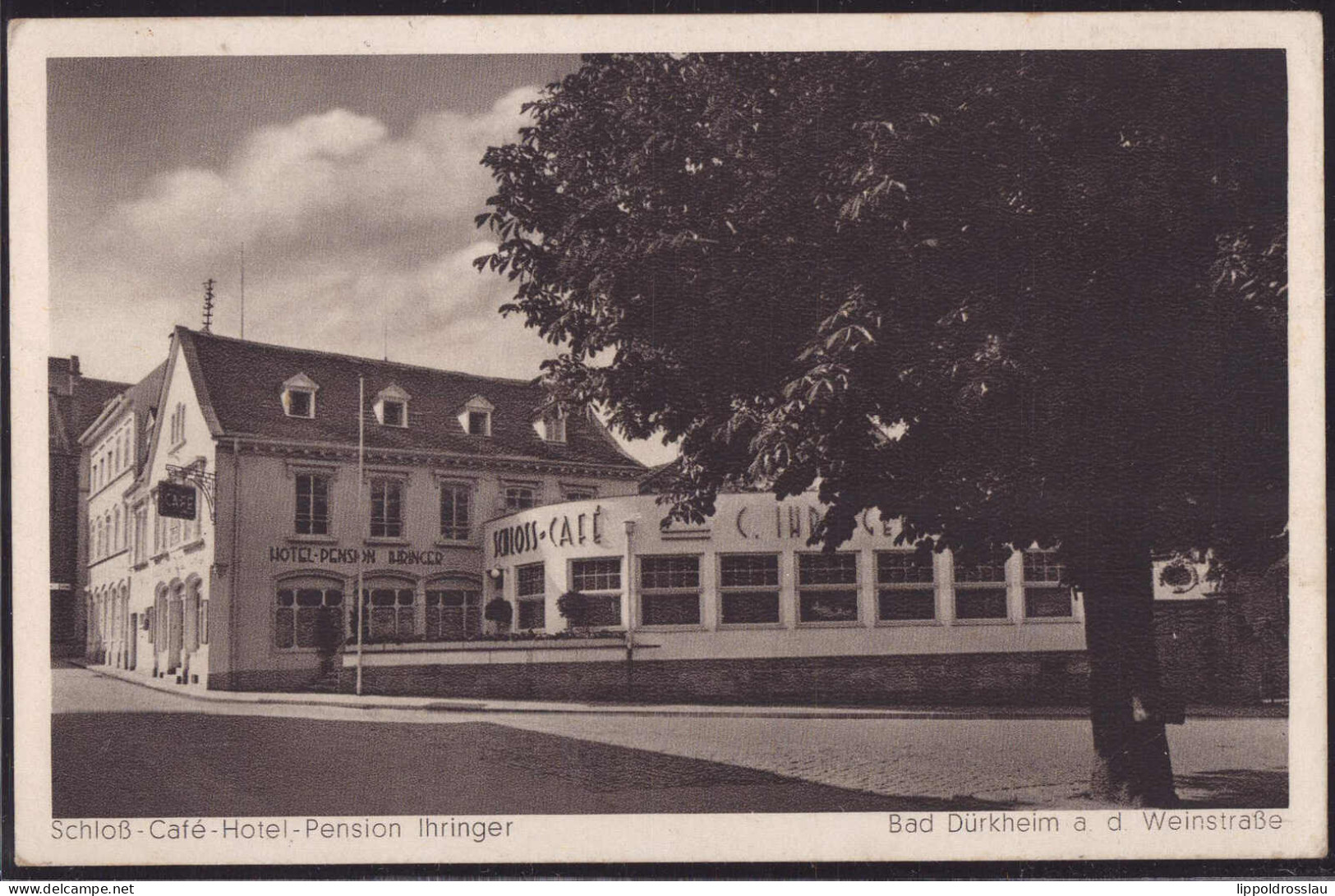 Gest. W-67002 Bad Dürkheim Schloßkaffee Ihringer, Feldpost 1941 - Ludwigshafen