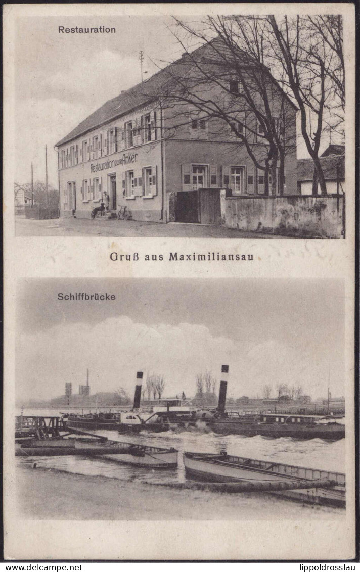 Gest. W-6729 Maximiliansau Gasthaus Zum Anker 193 - Speyer