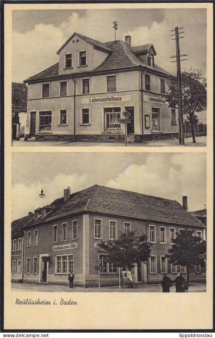 * W-6823 Neulußheim Gasthaus Zum Adler Lebensmittelhaus - Schwetzingen