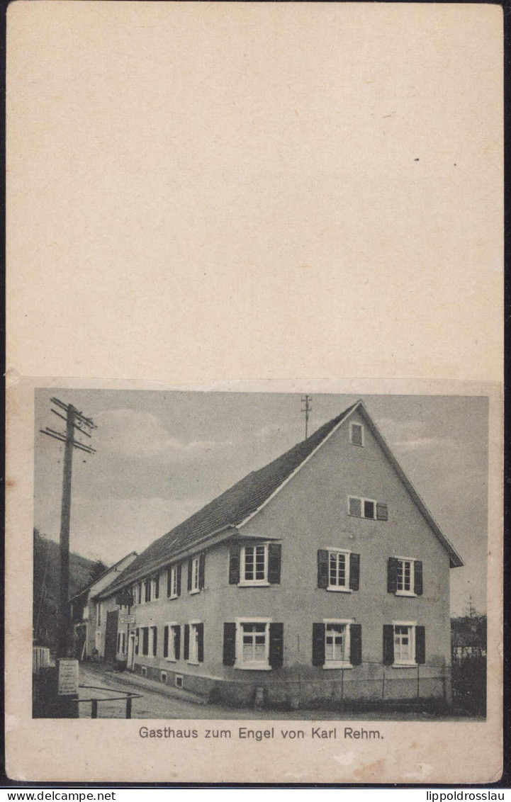 * W-6959 Allfeld-Mosbach Gasthaus Zum Engel 1920, Ecken Best. - Mosbach