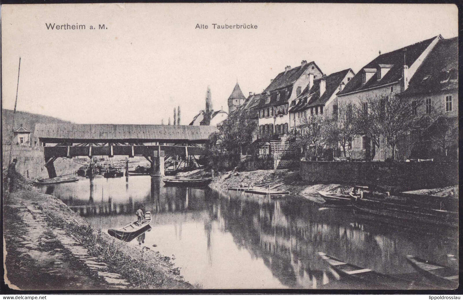 * W-6980 Wertheim Alte Tauberbrücke 1x Stark Best. Ecke - Wertheim