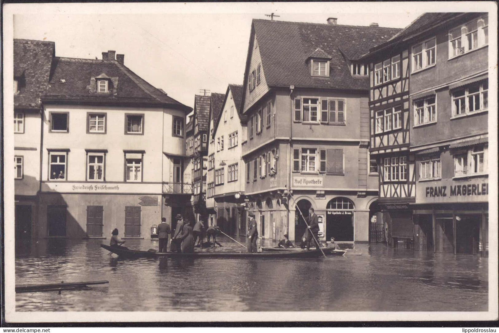 * W-6980 Wertheim Hochwasser Im Stadtzentrum - Wertheim