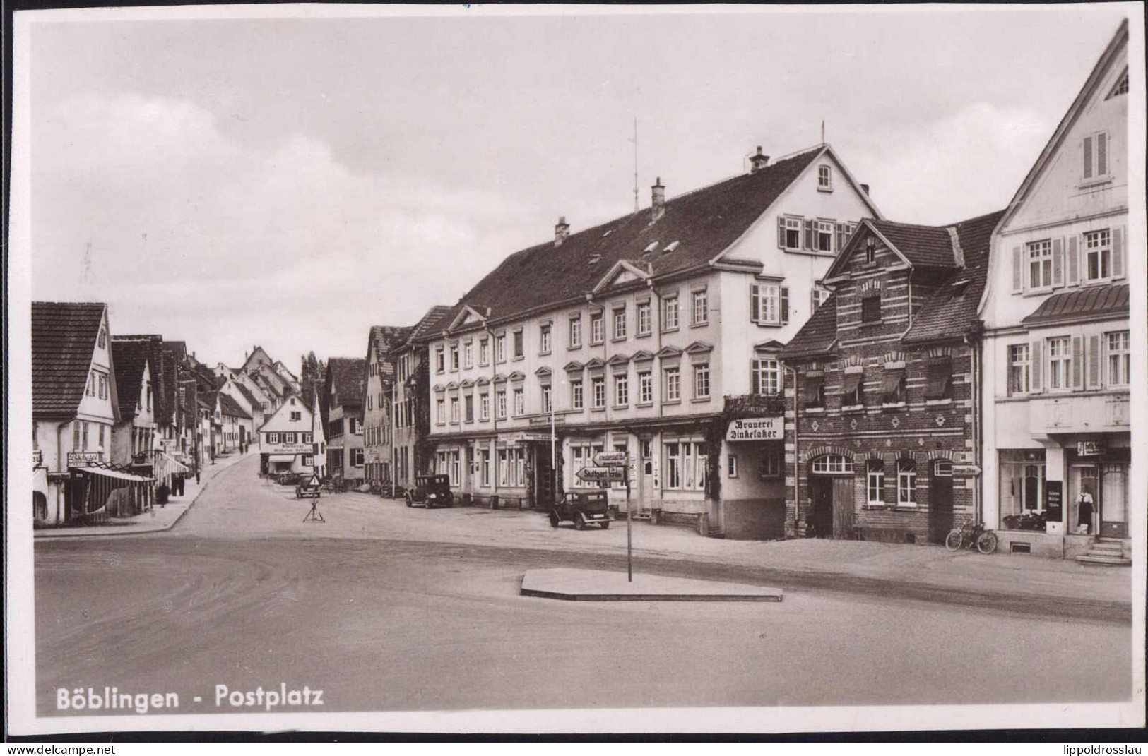 Gest. W-7030 Böblingen Postplatz 1941 Beschn. - Böblingen