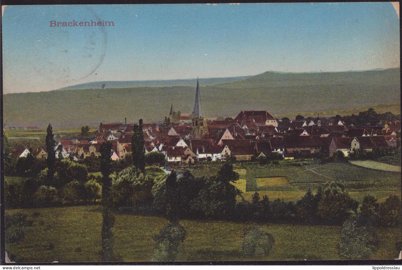 Gest. W-7129 Brackenheim Blick Zum Ort 1911 - Bietigheim-Bissingen