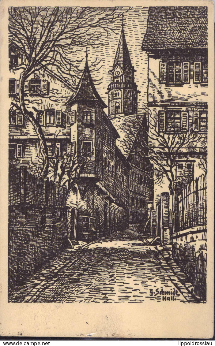 Gest. W-7170 Schwäbisch Hall Kichgasse 1929 - Schwaebisch Hall