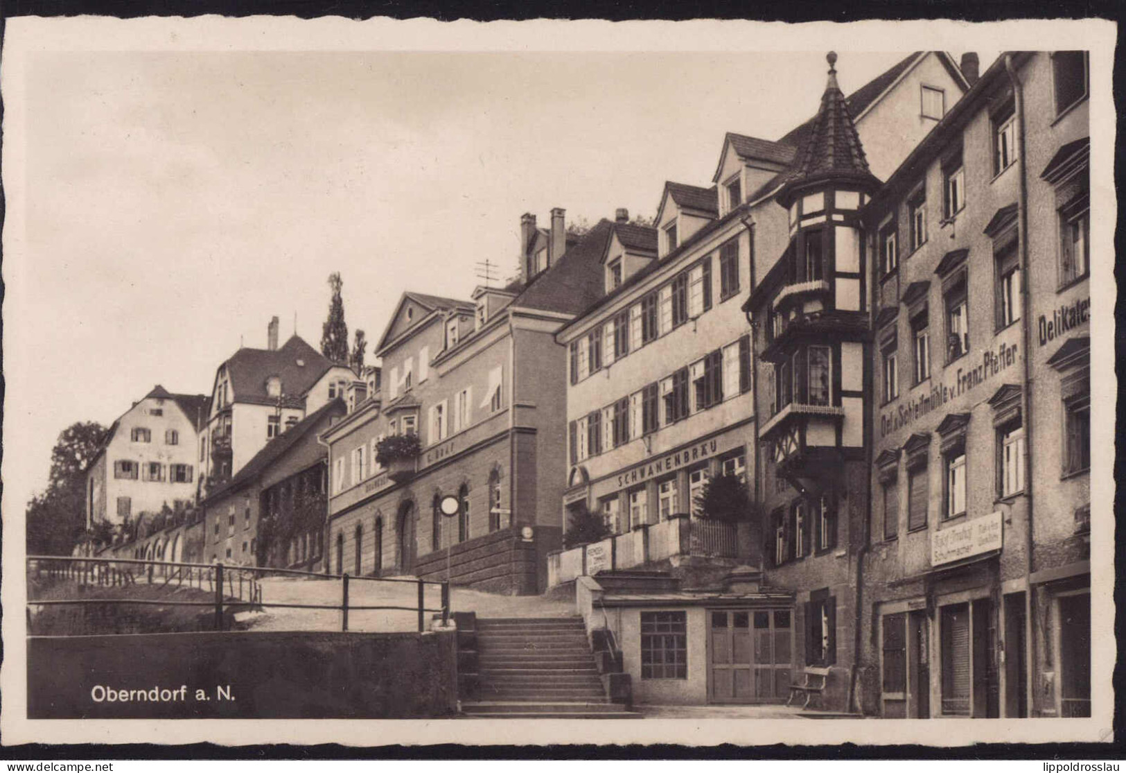 Gest. W-7238 Oberndorf Straßenpartie, Feldpost 1941 - Schramberg