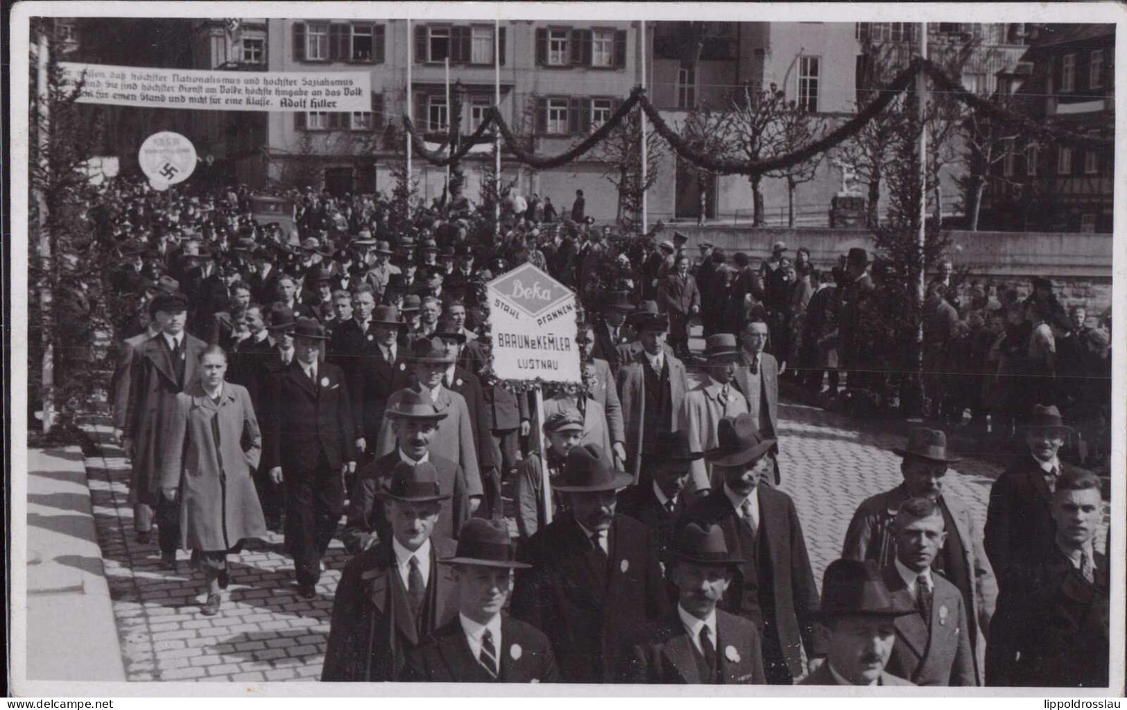 * W-7400 Tübingen Lustnau Festumzug Vermutlich 1. Mai Um 1935 - Tuebingen