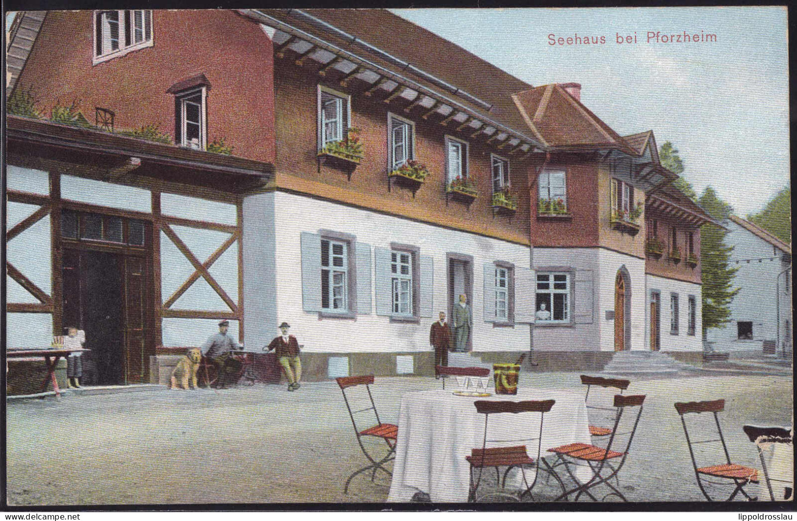 Gest. W-7530 Pforzheim Gasthaus Seehaus 1911 - Pforzheim