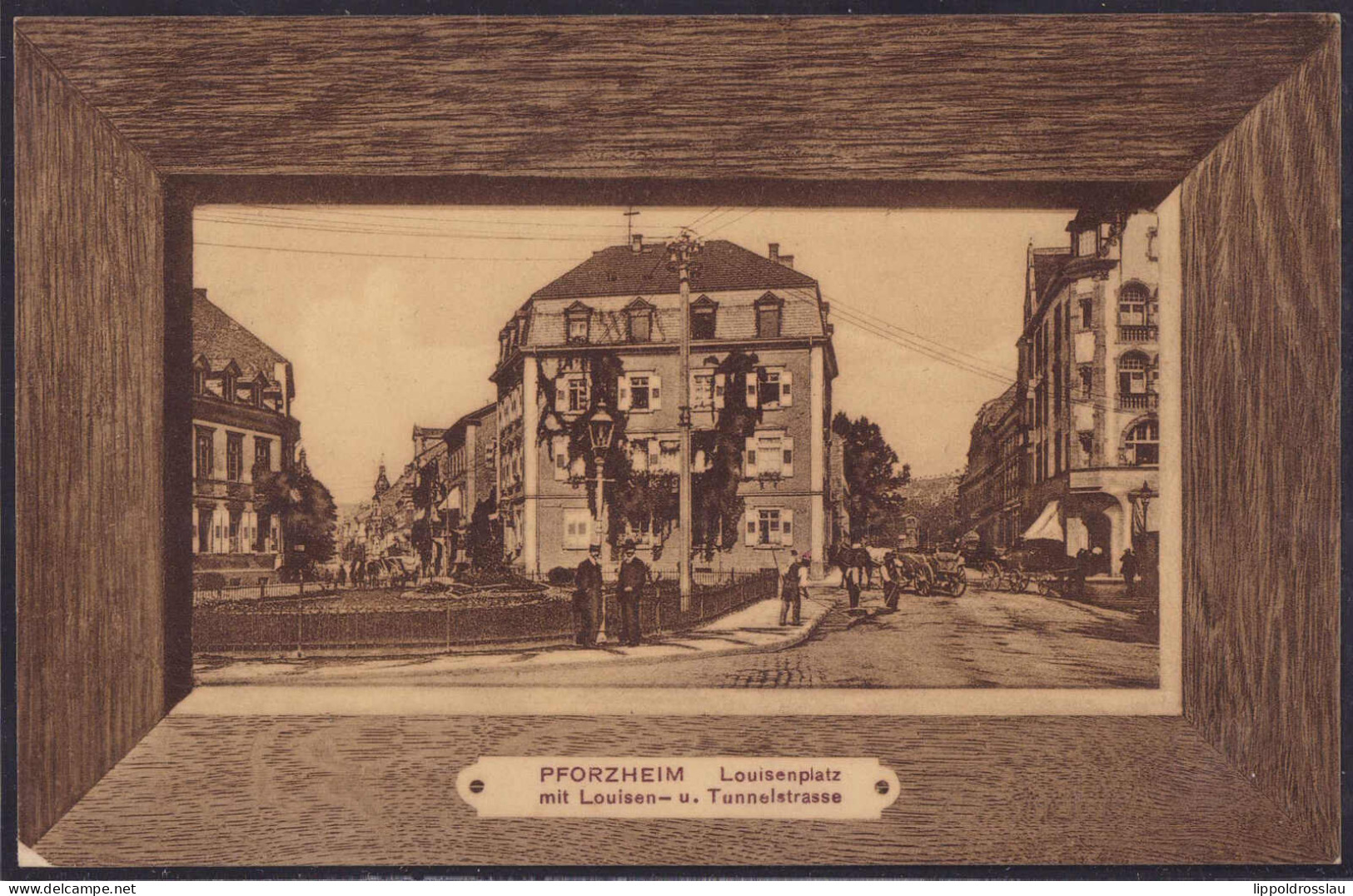 Gest. W-7530 Pforzheim Louisenplatz Tunnelstraße 1908 - Pforzheim