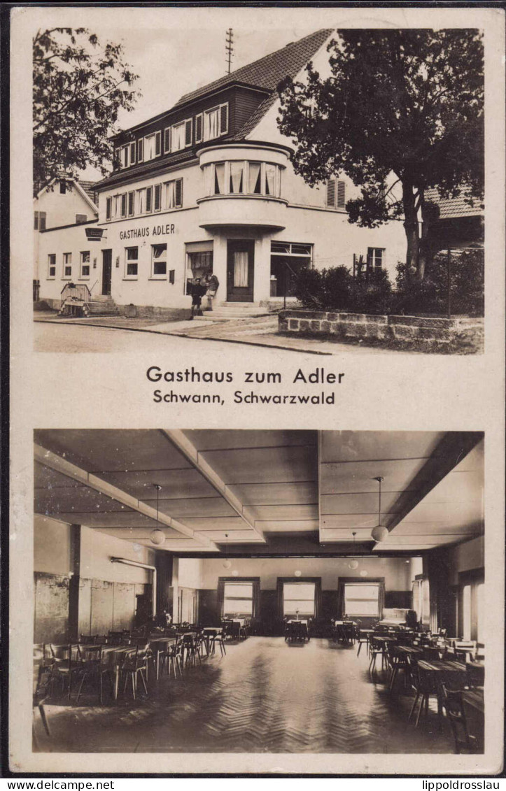 Gest. W-7541 Schwann Gasthaus Zum Adler, Feldpost 1940 - Pforzheim