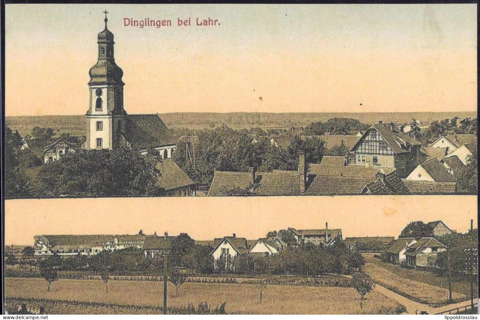 * W-7630 Dinglingen Blick Zum Ort - Lahr