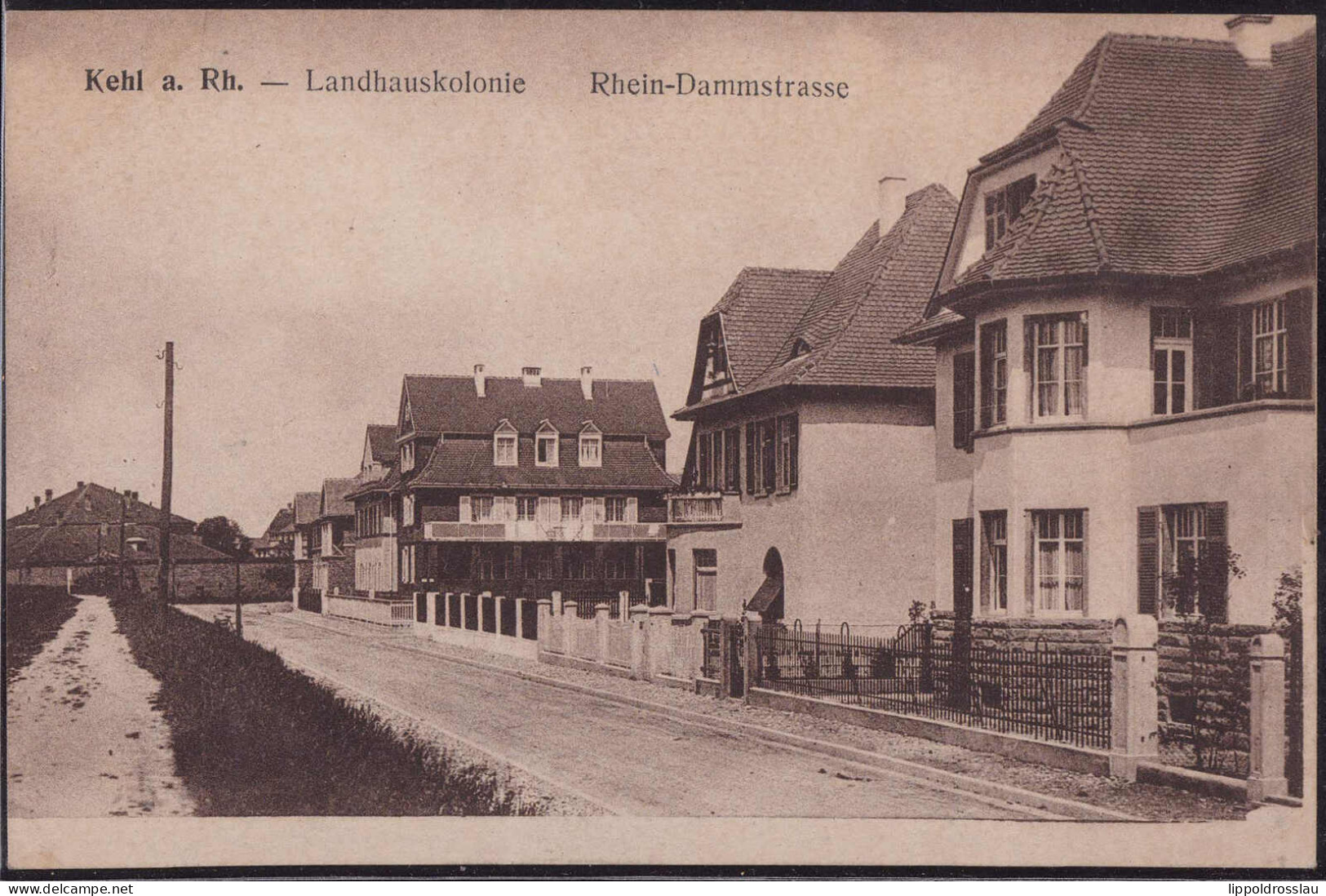 * W-7640 Kehl Rhein-Dammstraße 1918 - Kehl