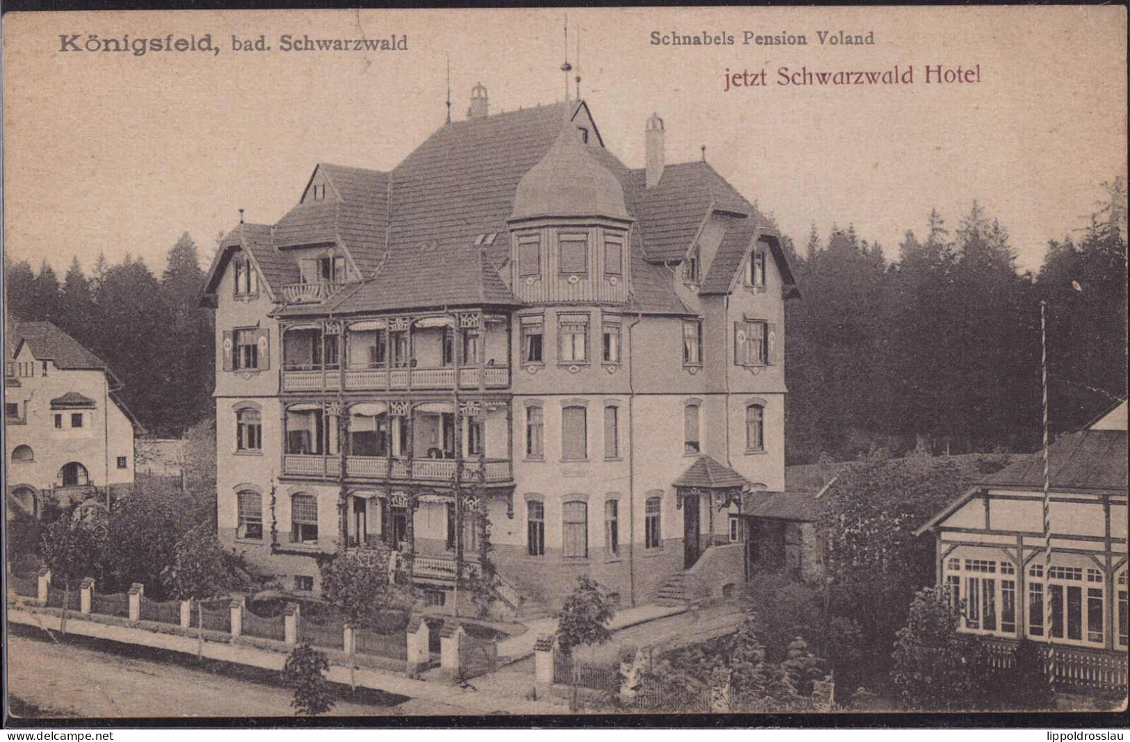 * W-7744 Königsfeld Schnabels Pension Voland , EK 1,5 Cm - Triberg