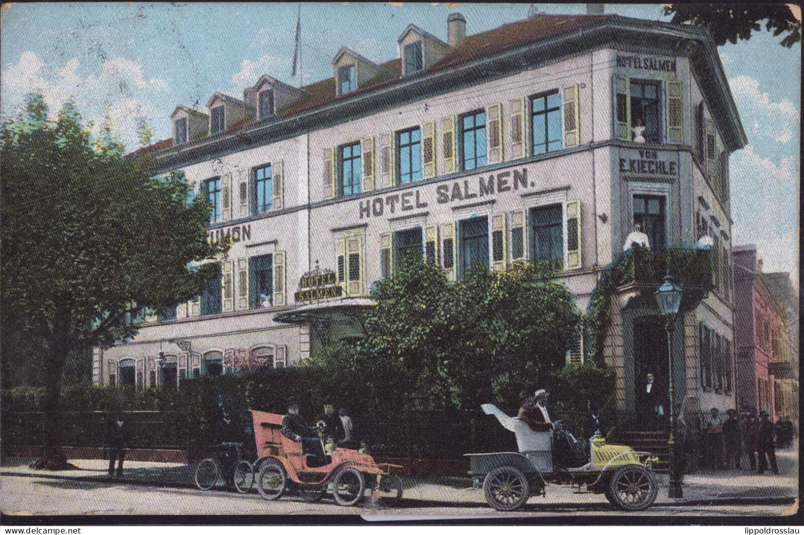Gest. W-7800 Freiburg Hotel Salmen 1909 - Freiburg I. Br.