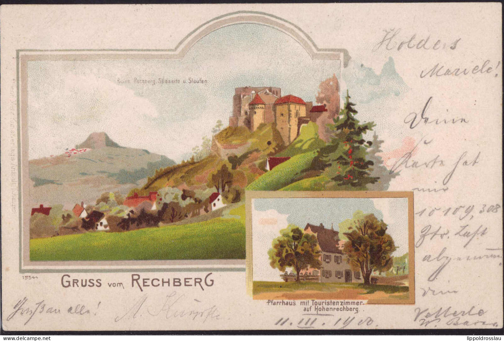 Gest. W-7850 Rechberg Pfarrhaus Mit Touristenzimmer 1900 - Loerrach