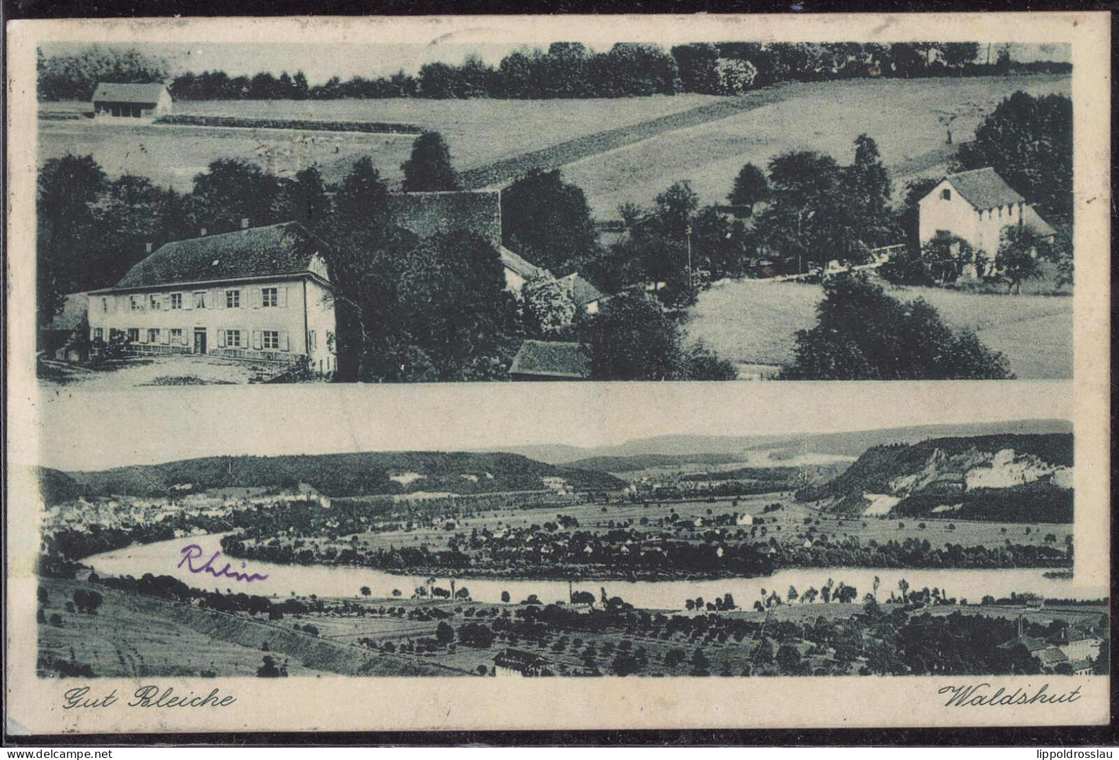 Gest. W-7890 Waldshut Gut Bleiche 1929 - Waldshut-Tiengen