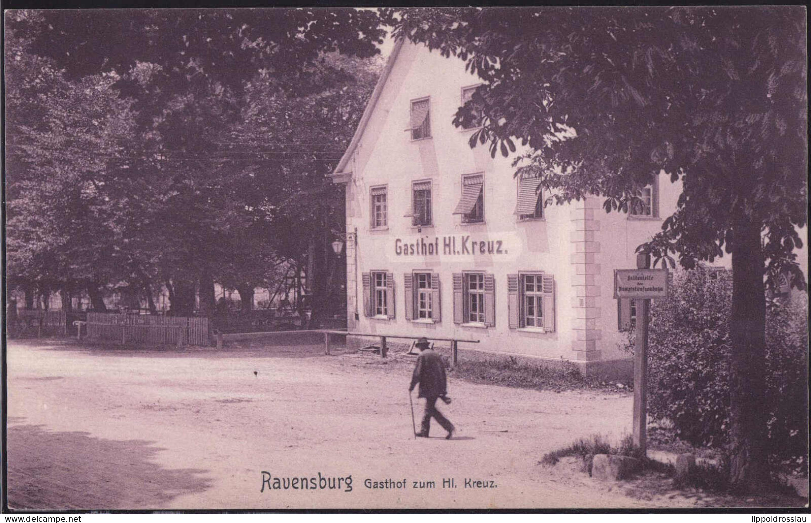 * W-7980 Ravensburg Gasthaus Zum Heiligen Kreuz 1910 - Ravensburg