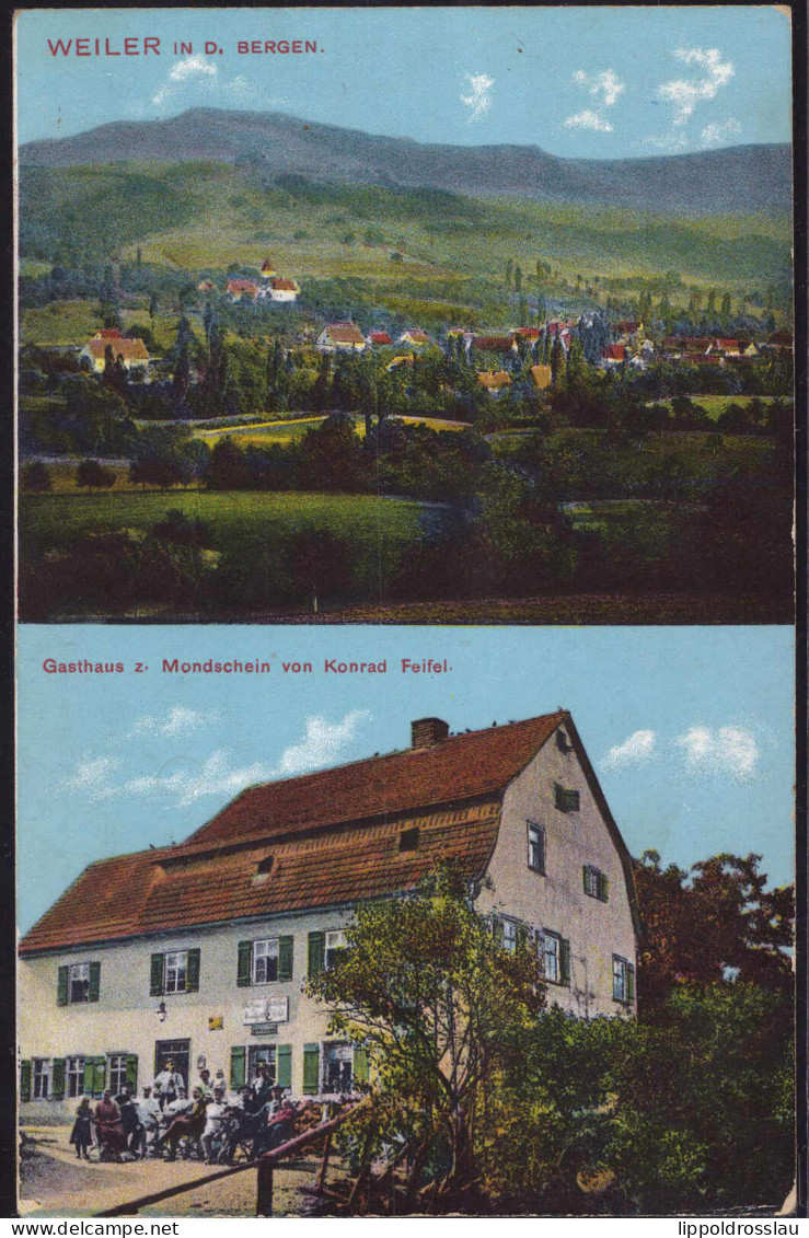 Gest. W-7981 Weiler Gasthaus Zum Mondschein 1913 - Ravensburg