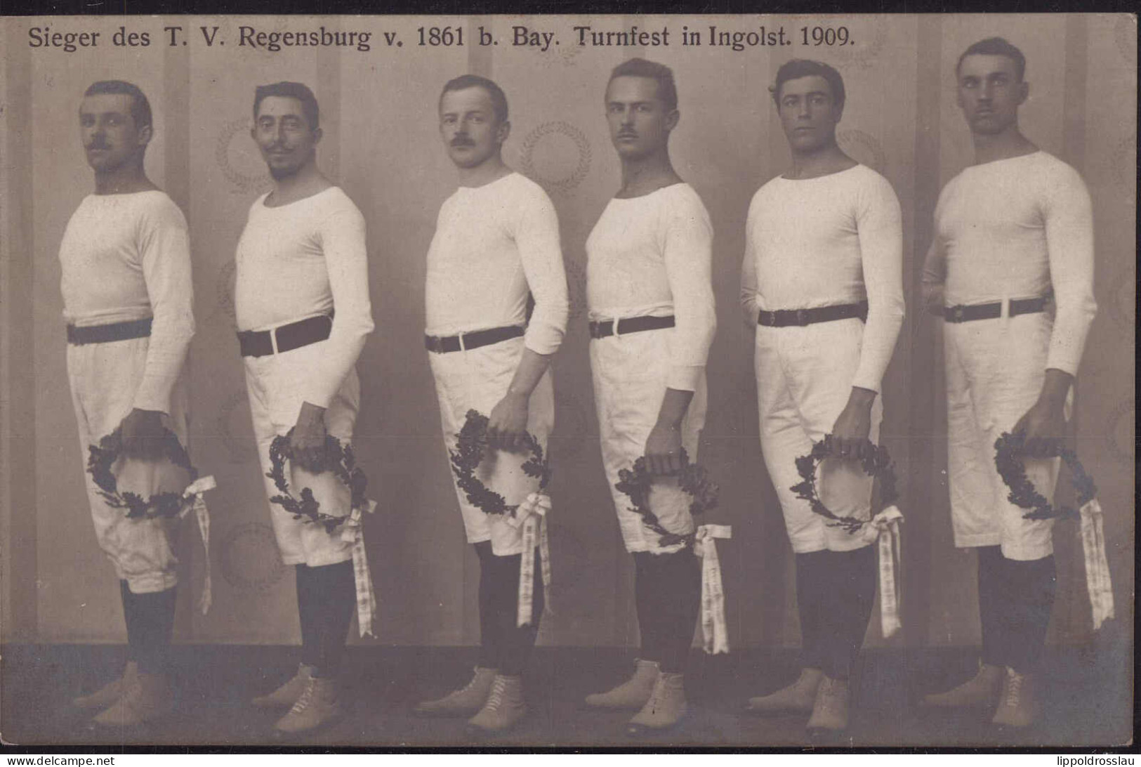 Gest. W-8070 Ingolstadt Turnfest 1909, Die Sieger Aus Regensburg TV 1861 1910 - Ingolstadt