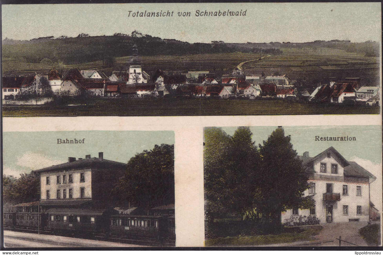 * W-8571 Schnabelwaid Bahnhof Gasthaus - Pegnitz