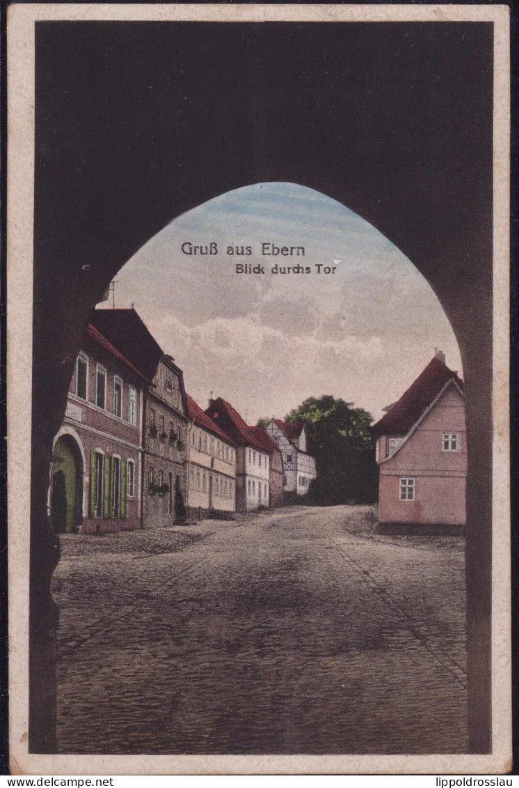 Gest. W-8603 Ebern Straßenpartie 1926 - Bamberg