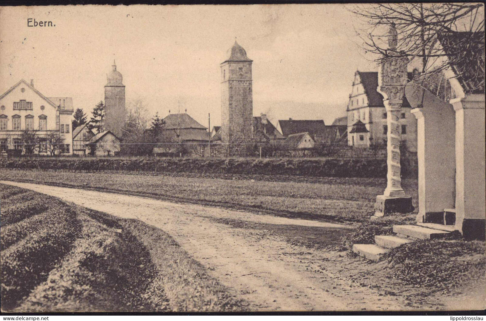 Gest. W-8603 Ebern Teil Des Ortes 1910 - Bamberg