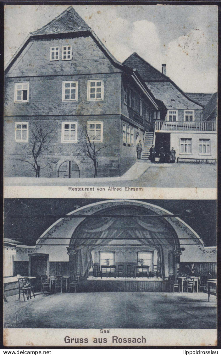 Gest. W-8621 Rossach Gasthaus Alfred Ehrsam 1928 - Lichtenfels