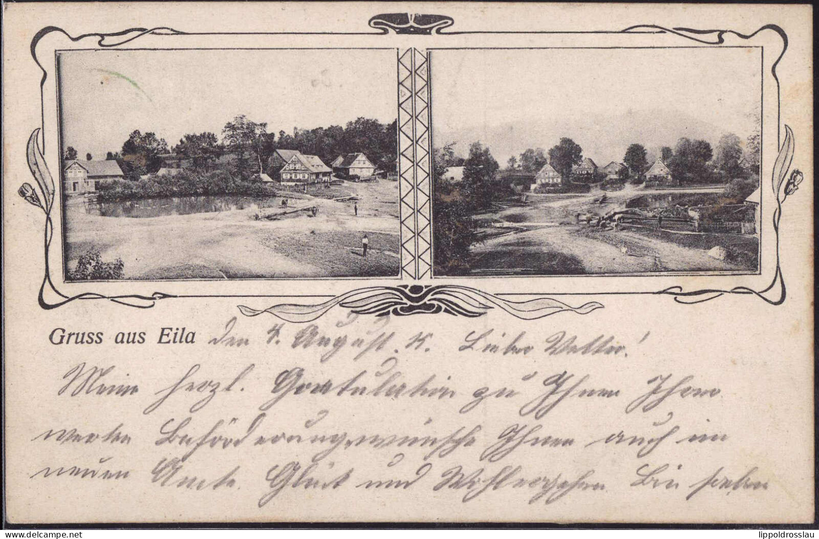 Gest. W-8644 Eila Blick Zum Ort 1913 - Kronach