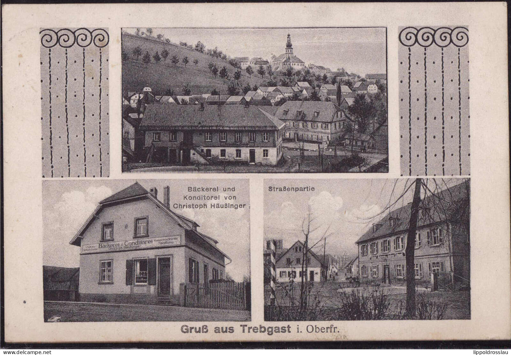 Gest. W-8651 Trebgast Bäckerei Konditorei Häußinger 1929 - Kulmbach