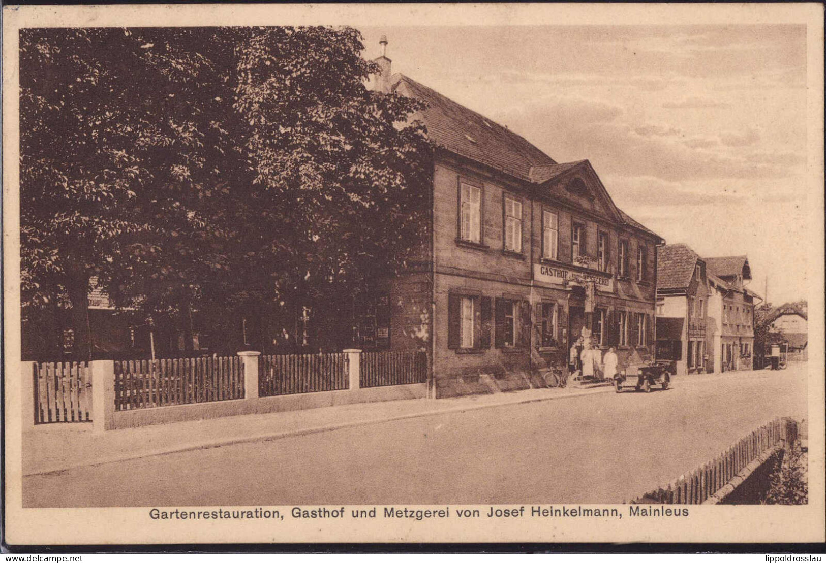 Gest. W-8653 Mainleus Gasthaus Heinkemann 1936 - Kulmbach
