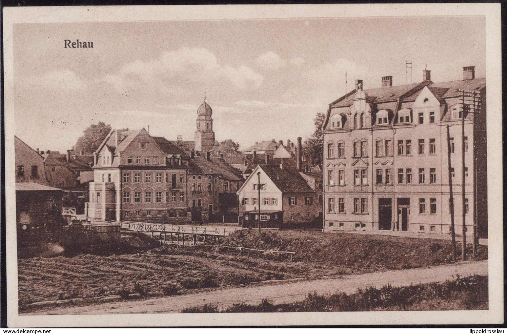 Gest. W-8673 Rehau Teil Des Ortes 1931 - Hof