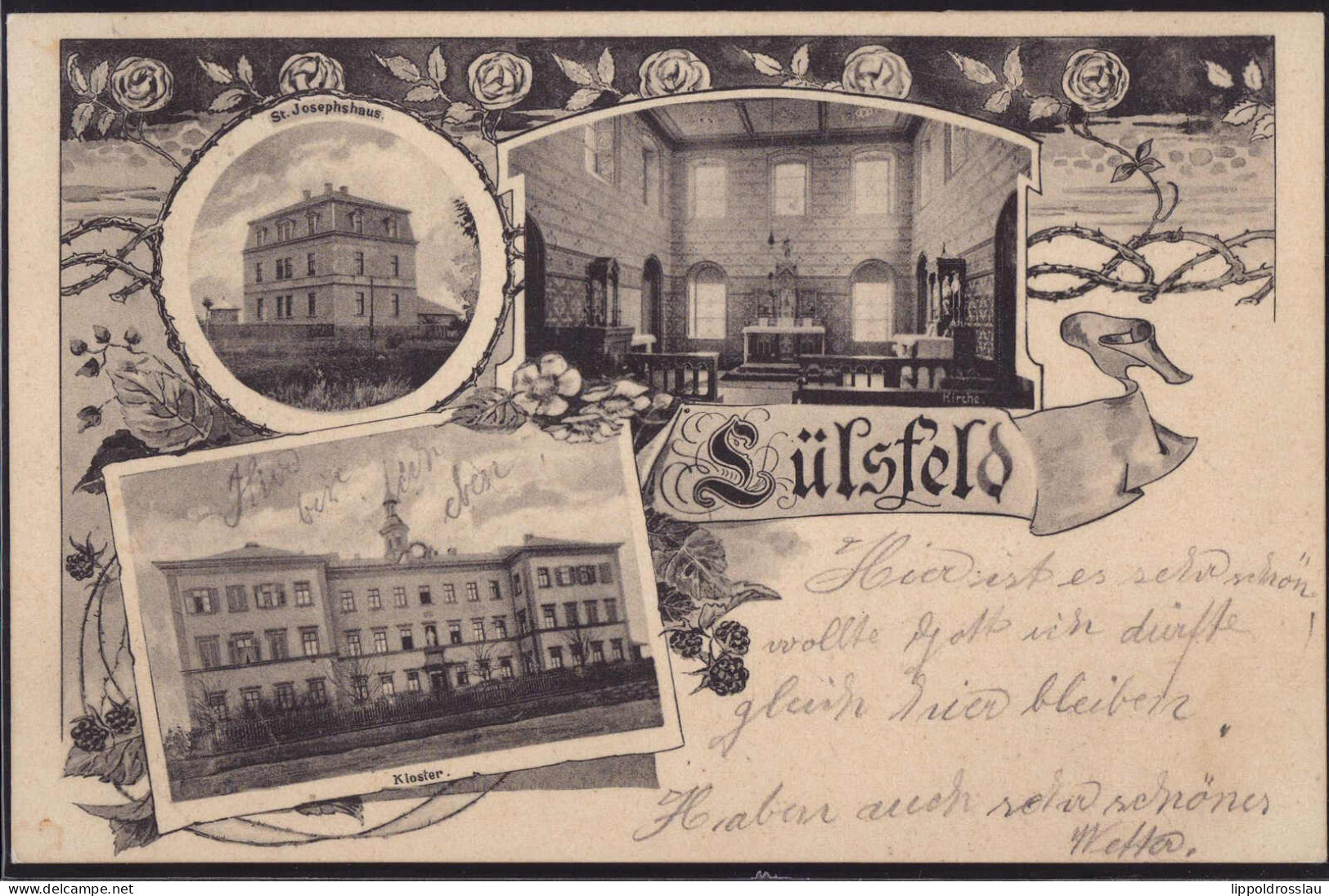 Gest. W-8722 Lülsfeld Kloster 1907 - Schweinfurt