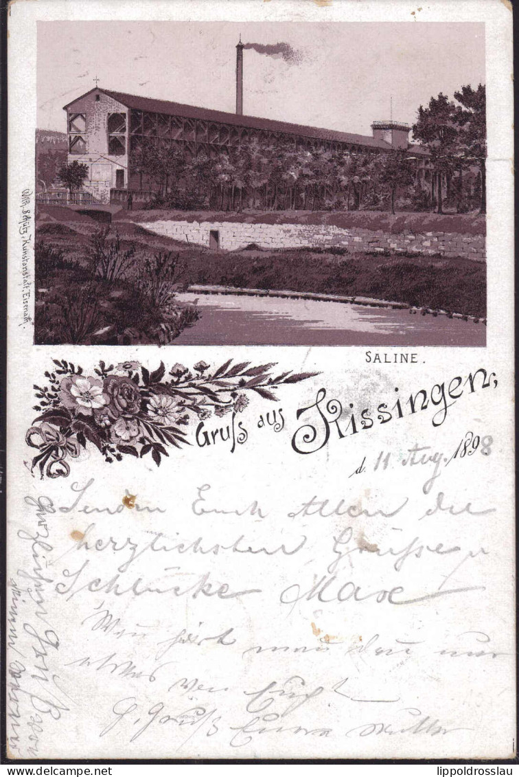 Gest. W-8730 Bad Kissingen Saline 1898 - Bad Kissingen