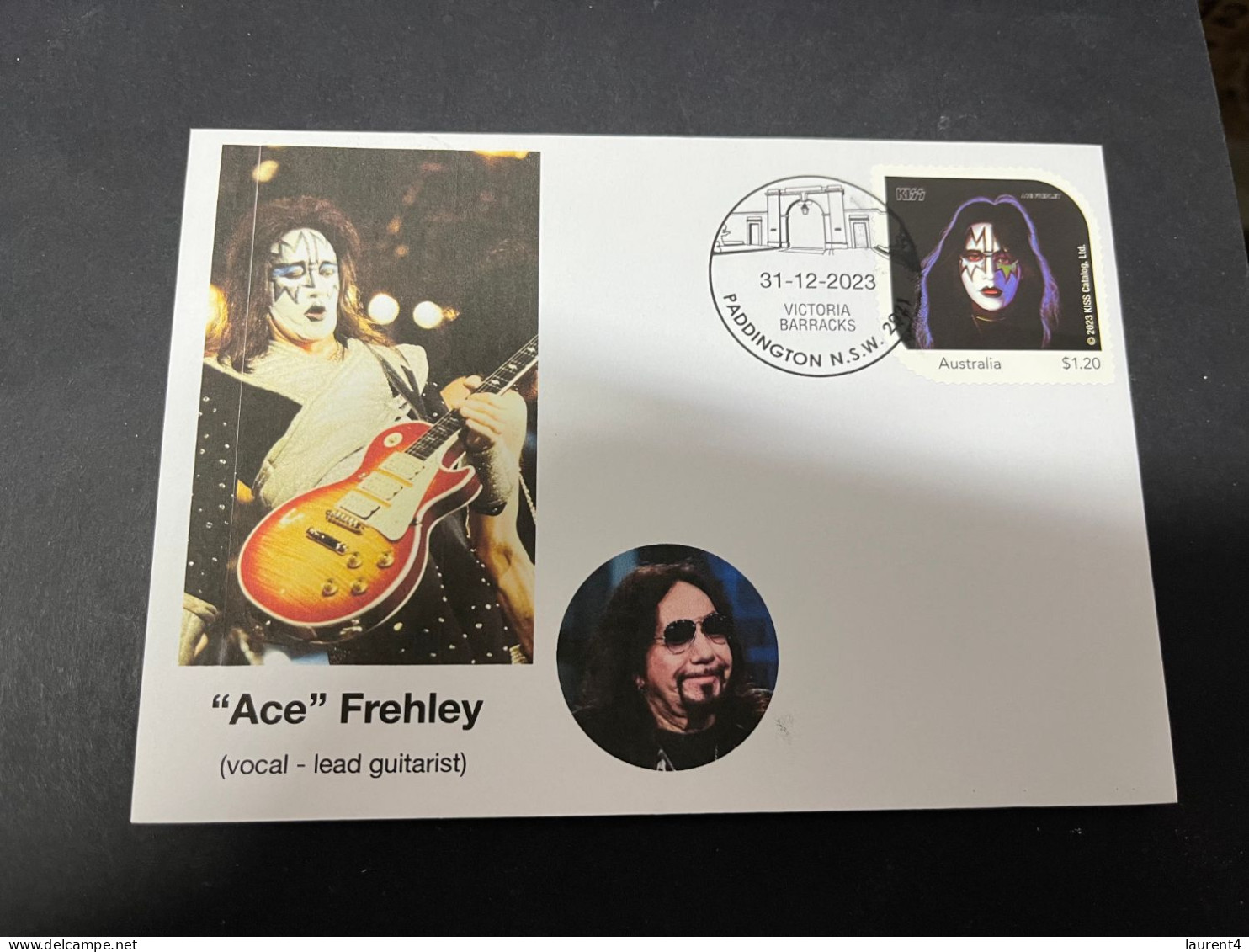 26-3-20234 (4 Y 8) Kiss (music Band) With KISS OZ Stamp ("Ace" Frehley) - Music