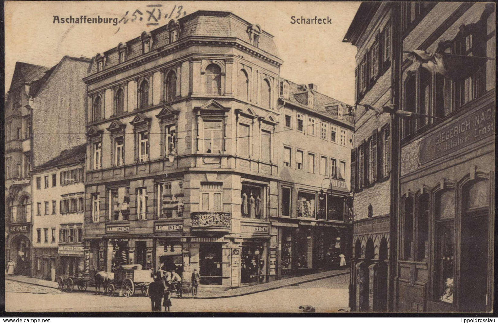 Gest. W-8750 Aschaffenburg Scharfeck 1913 - Aschaffenburg