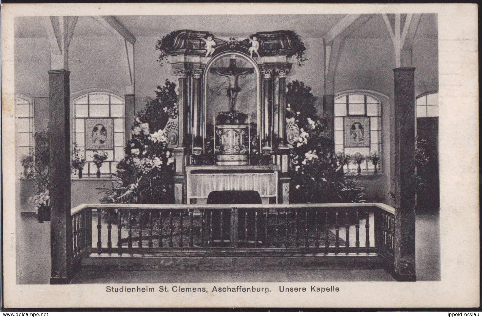 Gest. W-8750 Aschaffenburg Studienheim St. Clemens Die Kapelle 1927 - Aschaffenburg