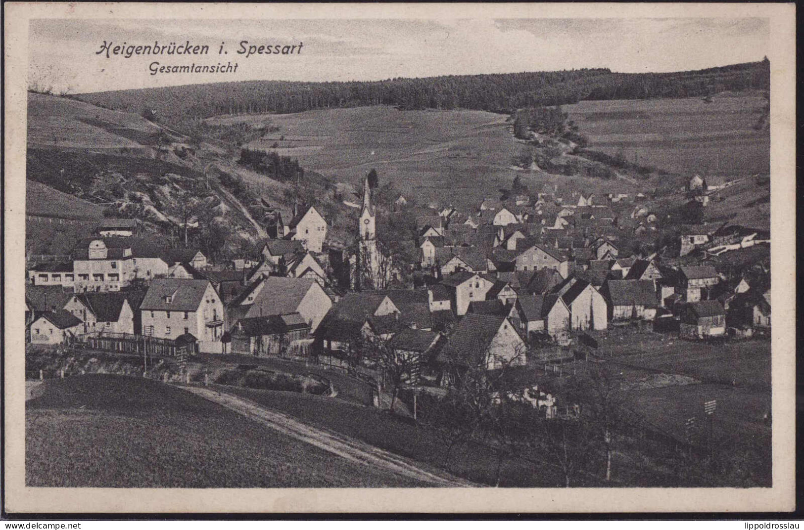 Gest. W-8751 Heigenbrücken Blick Zum Ort 1934 - Aschaffenburg