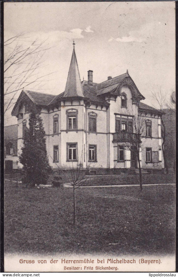 Gest. W-8755 Michelbach Herrenmühle 1910 - Aschaffenburg