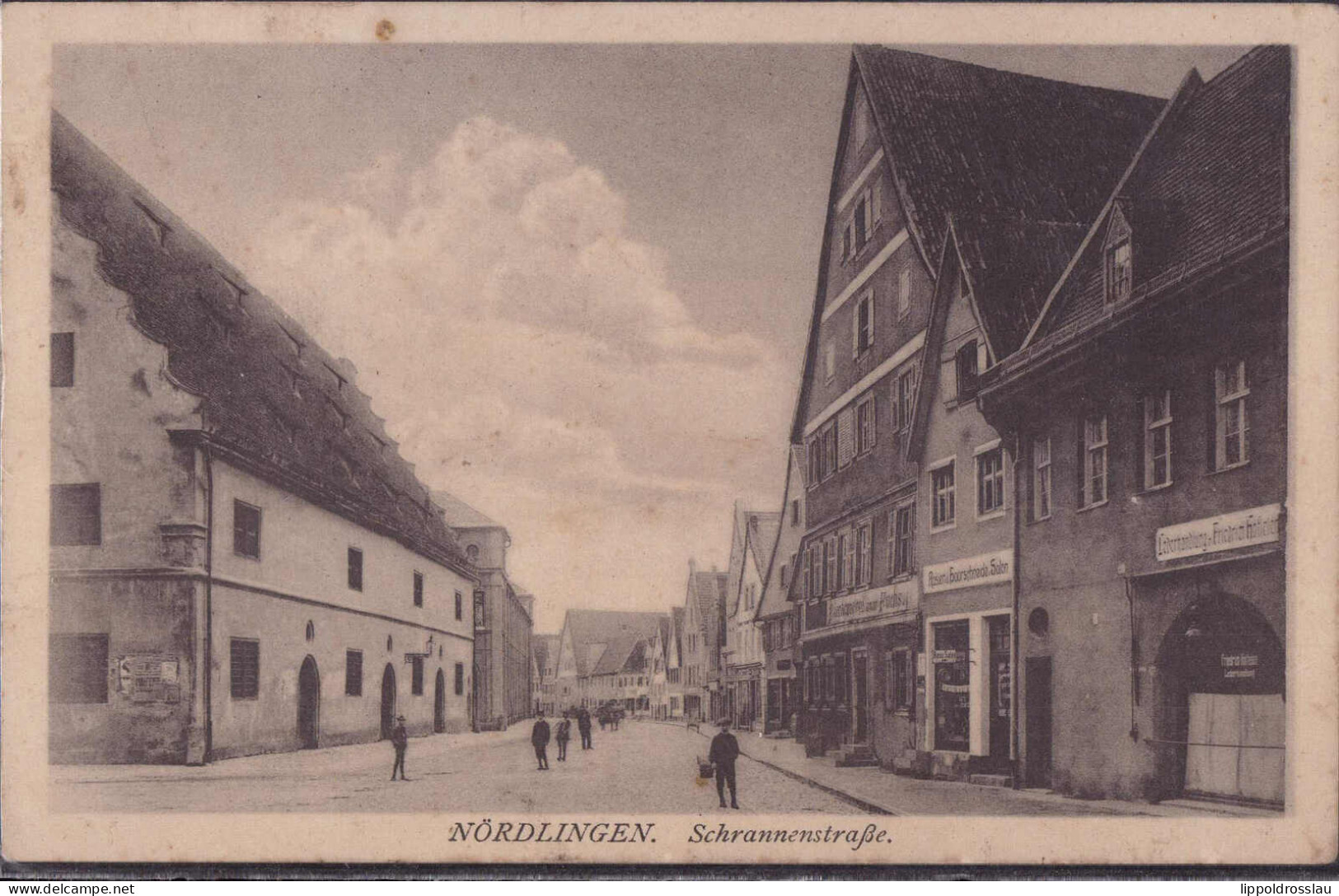 Gest. W-8860 Nördlingen Schrannenstraße 1917 - Noerdlingen