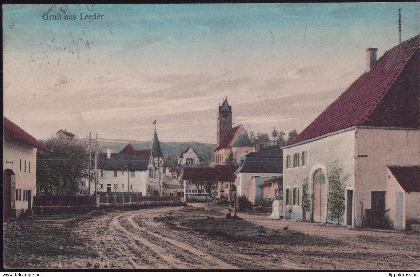 Gest. W-8915 Leeder Teil Des Ortes 1911 - Landsberg