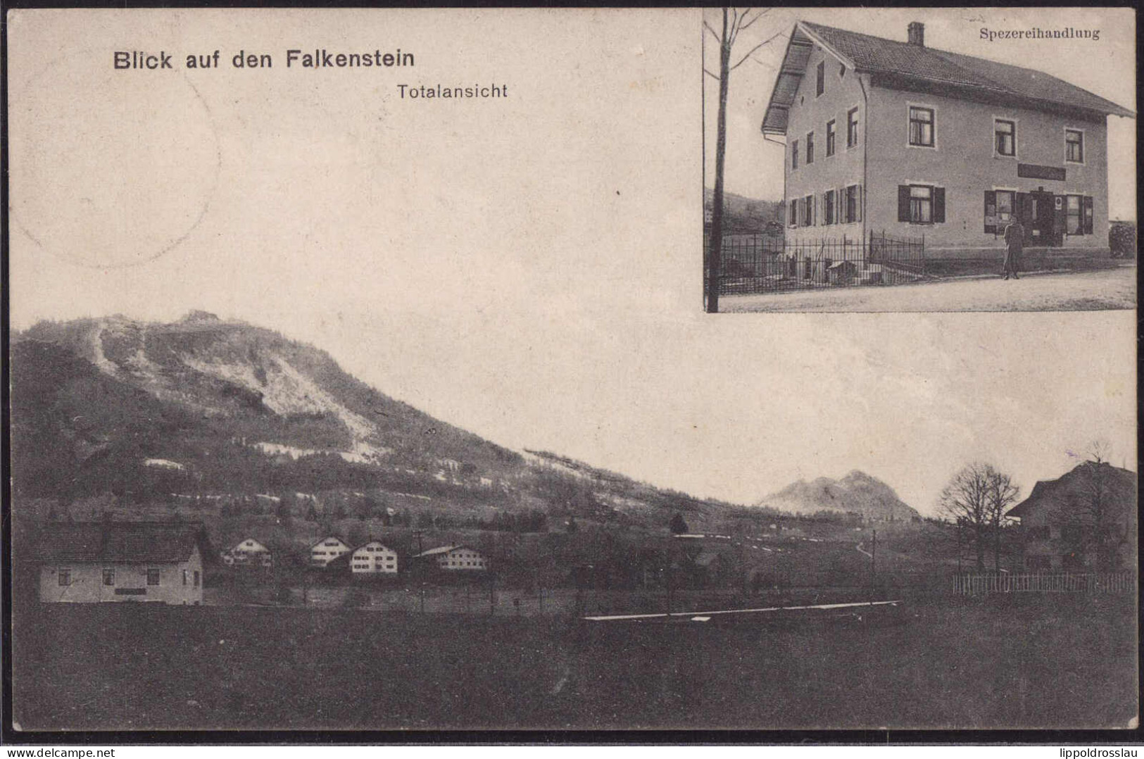 Gest. W-8962 Falkenstein Spezereihandlung Feldpost 1915 - Kempten