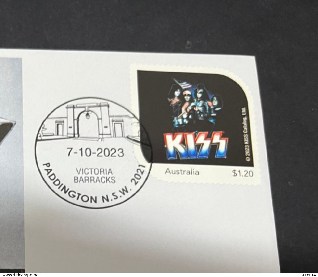 26-3-20234 (4 Y 8) Kiss (music Band) With KISS OZ Stamp  (The Band With US Flag) - Musique