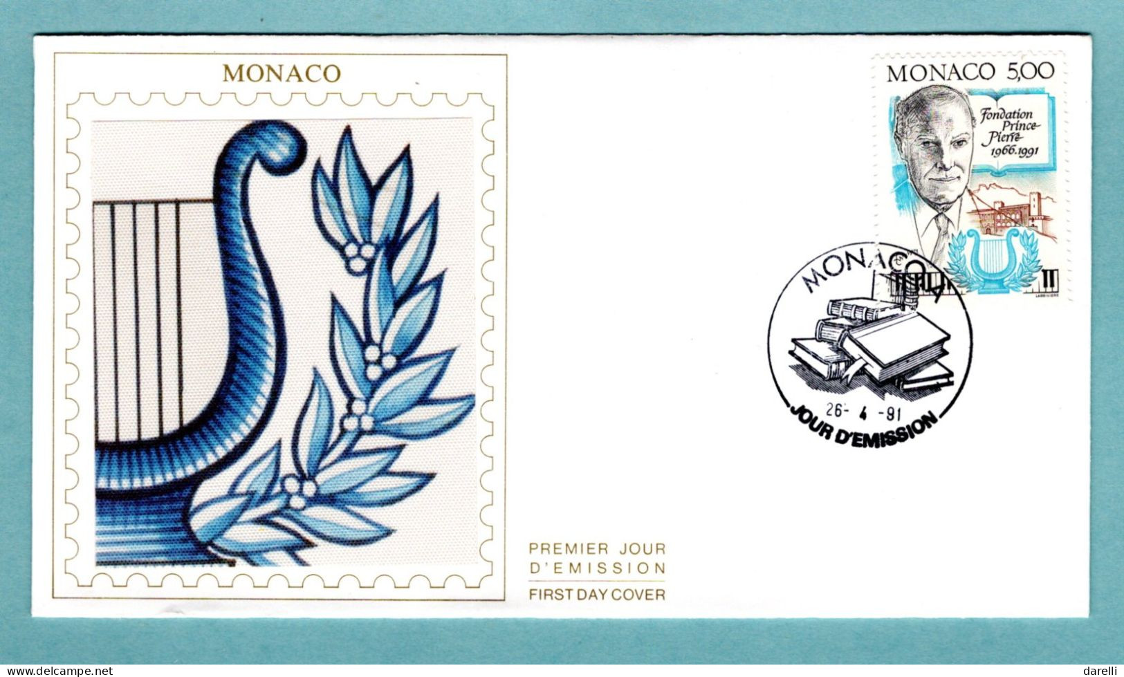 FDC Monaco 1991 - XXVe Anniversaire De La Fondation Prince Pierre De Monaco - YT 1777 - FDC