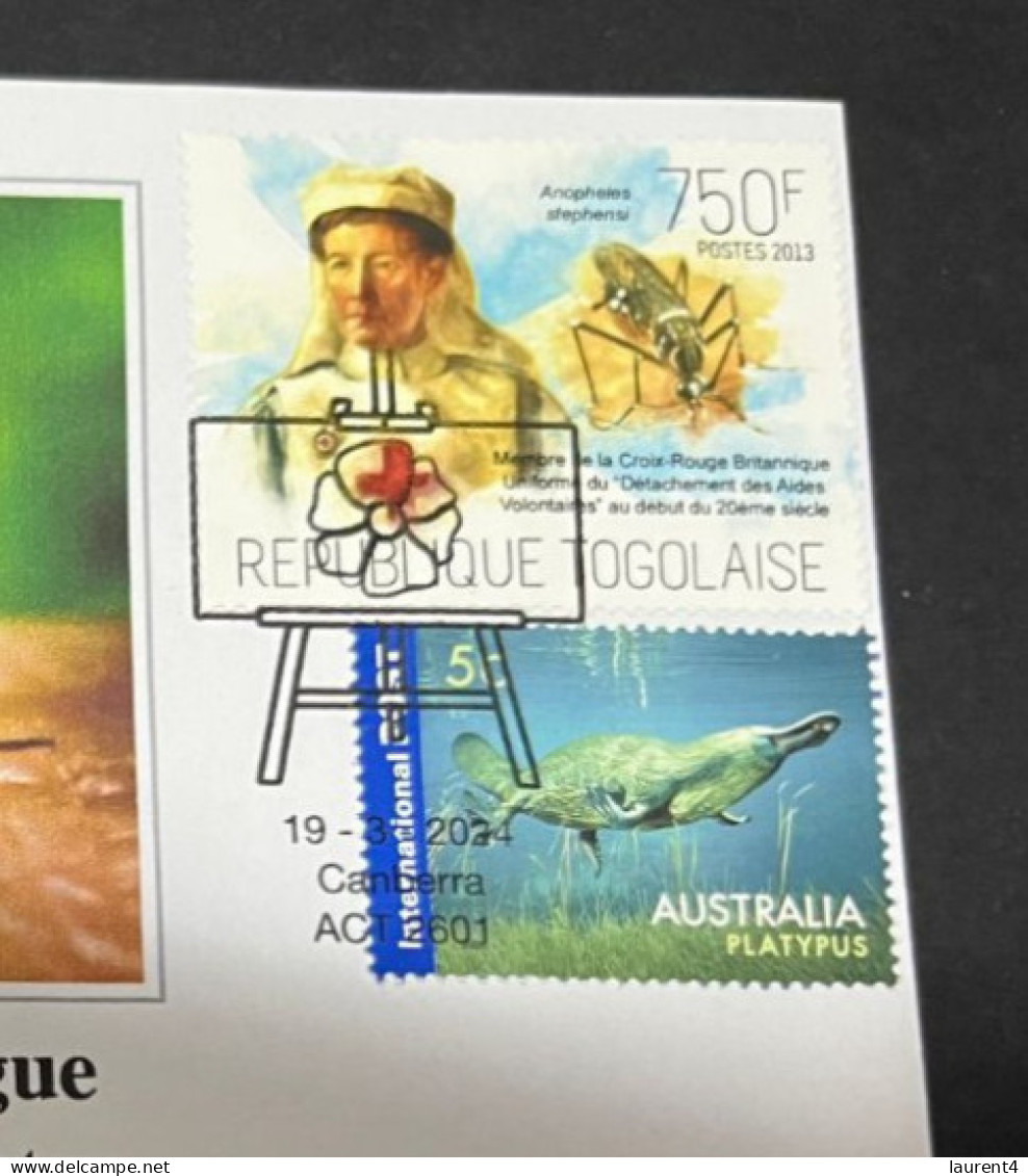 26-3-2024 (4 Y 8) Spike In Dengue Fever In Brazil, National Public Vaccinatinon Campaign (Red Cross Malaria Stamp) - Enfermedades